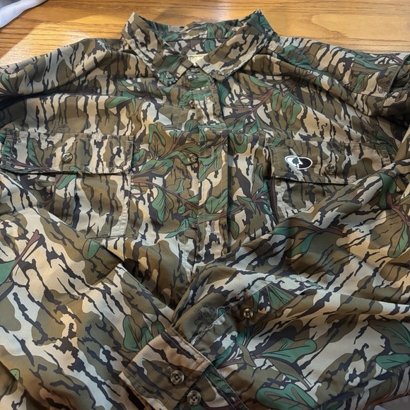 Mossy Oak Other - Mossy Oak Mens3XL Camo Long Sleeve Button Down Front Pockets Hunting Shirt